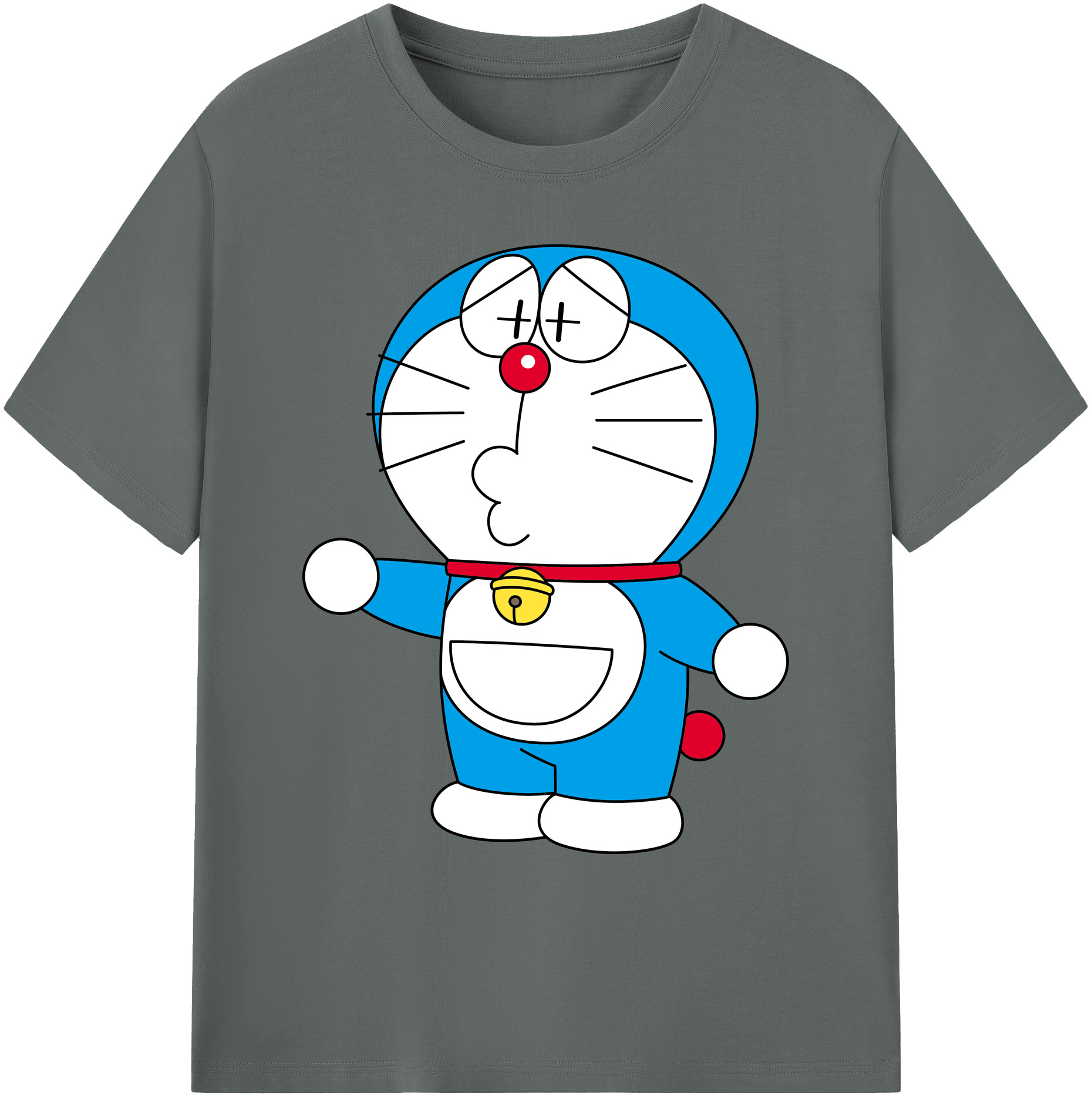 （画像用） ドラえもん Doraemon 綿100％ メンズ半袖Tシャツ｜肌触りやわらか＆通気性
